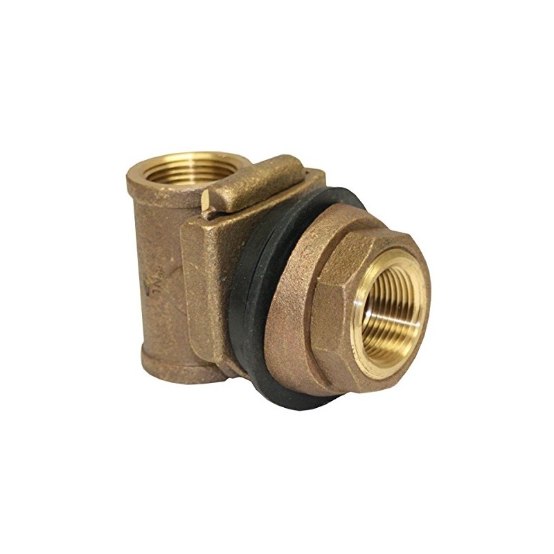 Merrill MFG MBNL50 No Lead Brass Pitless Adapter, 1" Drop
