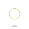 14k ball chain ring daily gold thread ring no. 14