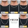 VEXXS Men's Gold Chain Flat Cut,18K Real Gold Plated Cuban