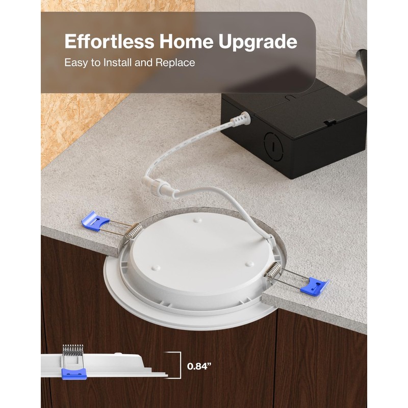 Sunco 16 Pack 6 Inch Ultra Thin LED Recessed Ceiling