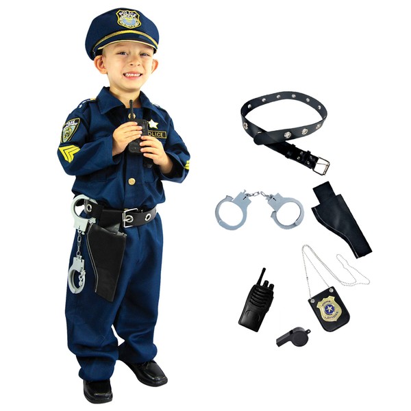 Joyin Toy Spooktacular Creations Deluxe Police Officer Costume and Role Play Kit.