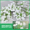 HONQX Artificial Eucalyptus Stems, 24 Pcs Gypsophila Artificial Flowers Greenery