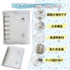 HOLEIMI Seal Notebook, Transparent, A7 Size, 20 Refills, 3 Layers,