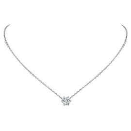 PROSILVER April Birthstone Necklace Jewelry for Women Dainty Sterling Silver cz Pendant Necklace
