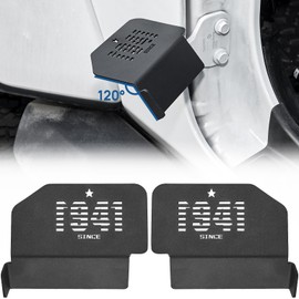 JOYTUTUS Upgraded 120° Wrangler Foot Pegs Compatible with Wrangler JK JL Gladiator JT 2007 to 2024,Exterior Door Hinge Foot Rest Pedals (1941 Pattern)