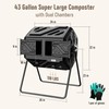 Werph Compost Bin Outdoor Composter, Fast Assembly 43 Gallon Dual