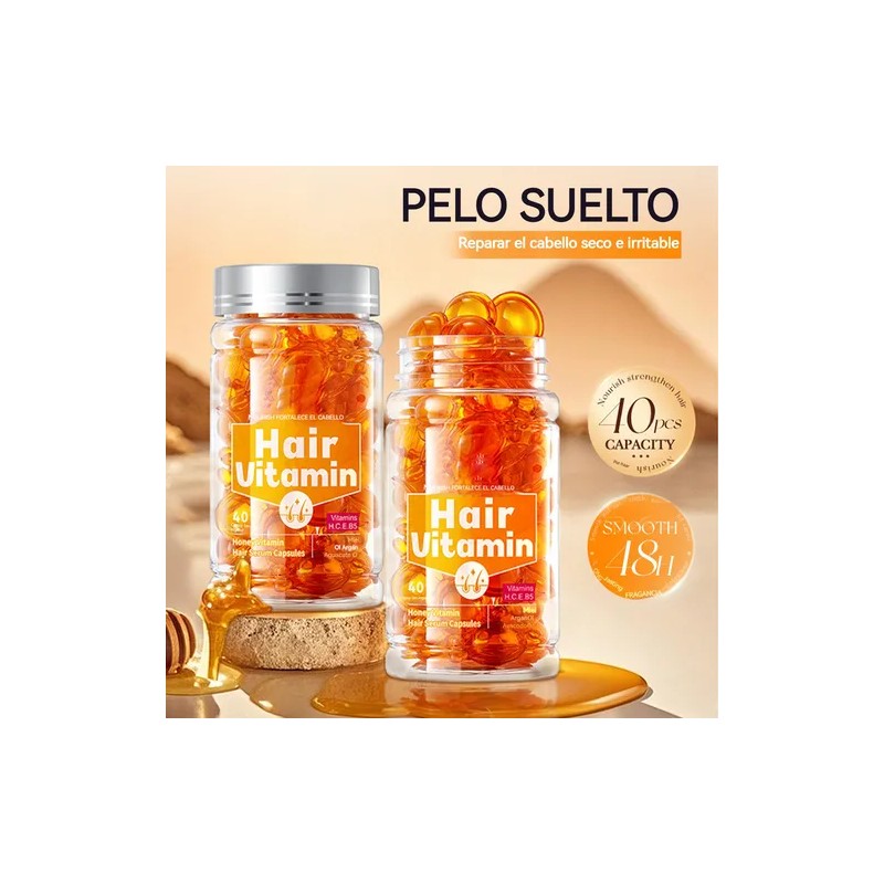 2pcs Capilar Reparación Nutrición Cápsulas Hair Vitaminas