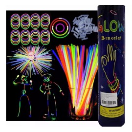 Lecute 200 Pulseras Neon Fluorescentes Luminosas Fosforecentes Glow