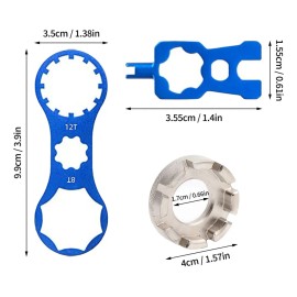 3pzs Llave Para Horquilla De Bicicleta Aleación Aluminio