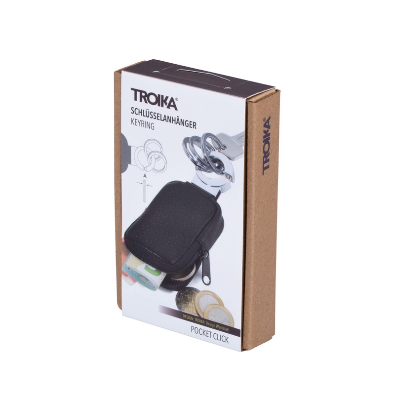 TROIKA Pocket Click – KR8-77/LE – Key Ring – Bag