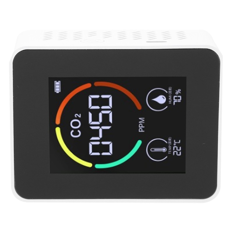 CO2 Detector Carbon Dioxide Gas Concentration Meter Temperature Humidity Measuring