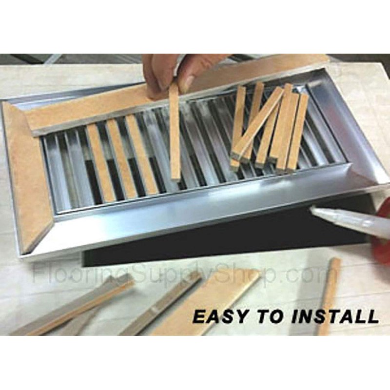 Chameleon Floor Vent Registers - Match Any Floor Tile, Hardwood