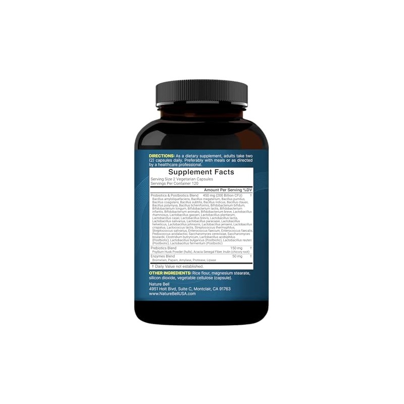 NatureBell Probiotic 200 Billion CFU – 40 Strains Per Serving