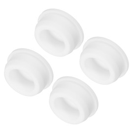 MECCANIXITY High Temp Silicone Plug Mount Dia 36.3mm/1.43 Inch t Shaped Rubber Stopper Hole Plugs for Powder Coating Plating Waterproof Sealing Plugs White Pack of 4