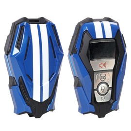 RERPRO Fit for Ford Key Fob Cover Compatible with 2021 2022 2023 2024 Ford Bronco/Bronco Sport / F150 Accessories Key Shell, Blue, Large