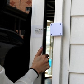 Semi-Automatic Door No-Drill Wire Door Closer White Wire Door Closer