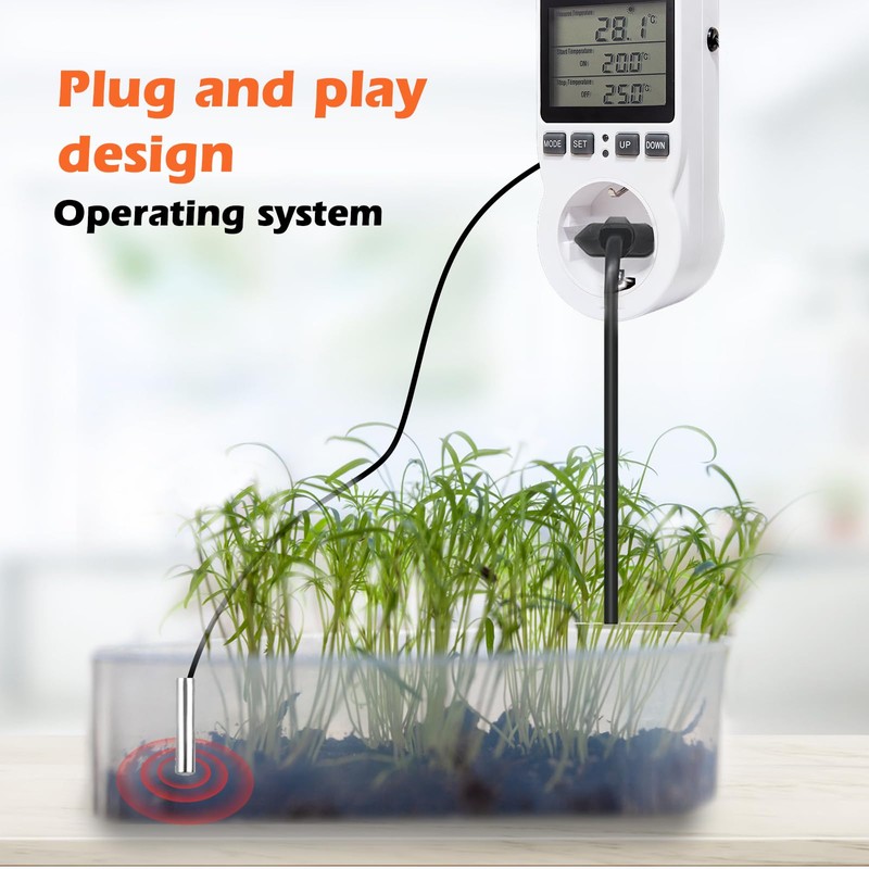 Thermostat Socket Temperature Controller Temperature Switch Socket Thermostat: 230 V