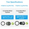 NSIoutlet 2 PCS 6 & 7 Spline Lug Nut Key