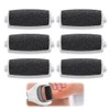 JAZOKA 6 Pcs Foot File Replacement Rollers Extra Coarse Refill