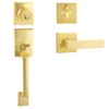 EHOMEWARE 1 Set Entry Door Handle and Single Cylinder Deadbolt