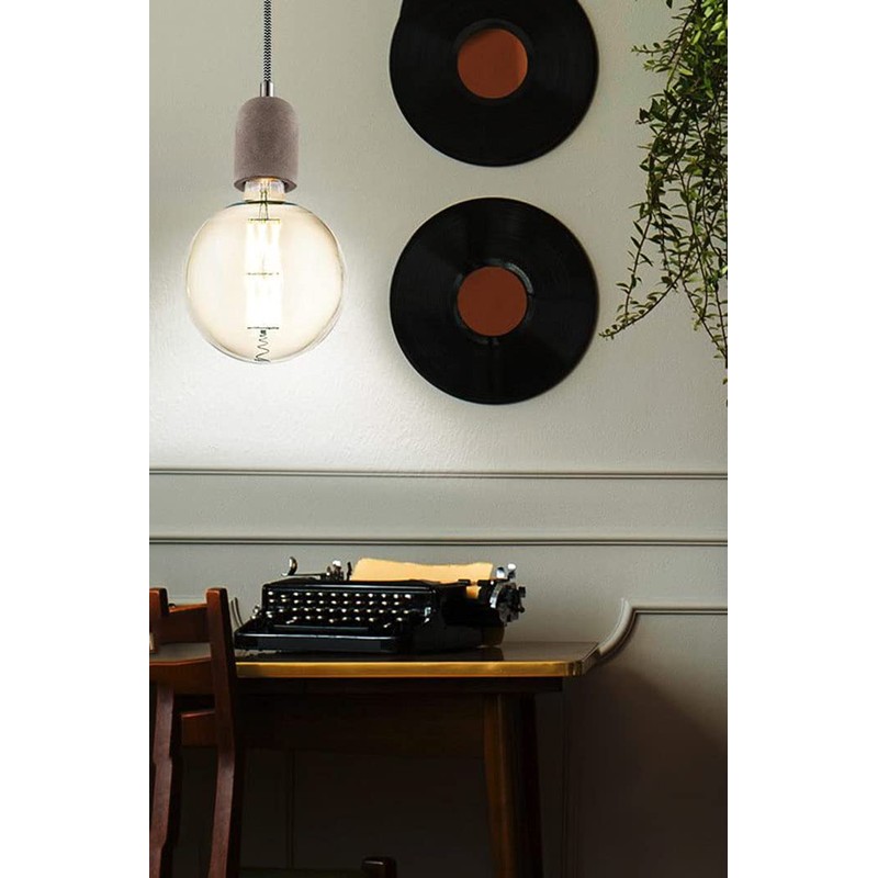 Eglo York Pendant Light Steel 60 W, Grey