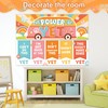 QOUBAI Groovy Growth Mindset Posters Groovy Hippie Bulletin Board Decorations