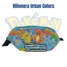 CYPBRANDS Unisex Children's Cyp Brands-Pokémon Bum Bag Urban Colours Shoulder Bags Colourful, Colourful