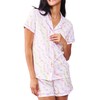 Zelbuck Womens Y2k Preppy Pajamas Set, 2 Piece Button Down
