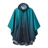 SaphiRose Adults Rain Poncho Waterproof Raincoat Women Gradient Hood with