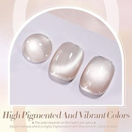 Born Pretty Cat Magnetic Eye Gel Nude Mondlicht - UV Nagellack Mermaid Shiny Effekt Gel Nagellack Manik√ºre und Nagelkunst DIY zu Hause