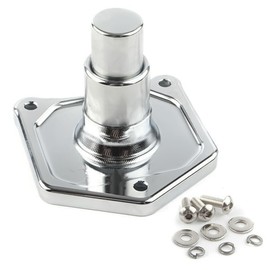 Cyreedom Motorcycle Push Button Solenoid Cover Starter Engine Starter for Harley 1991-2017 Softail Dyna Sposter Big Twin Model (Chrome)
