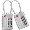 Puroma 2 Pack TSA Approved Luggage Lock, 4 Digit Combination