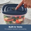 Rubbermaid Easy Find Lids® Food Storage Containers with Vented Lids,