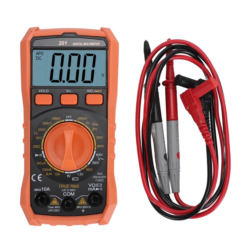 Digital Multimeter Multifunctional HD LCD Display Voltage Current Resistance Tester