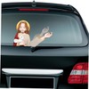ULTECHNOVO 2pcs Car Wiper Sticker Jesus Decal Removable Car Wiper