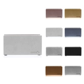 Concrette Loft Napkin Holder for Tabletop Handmade from Architectural Concrete Original Shaped Design with Small Holes Height 90mm Concrete