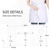 FunChaos 6 Pieces Waist Apron, Waiter's Apron with 3 Pockets,