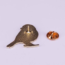 GuDeKe Beautiful Robin Bird Brooch Wildlife Nature Pin