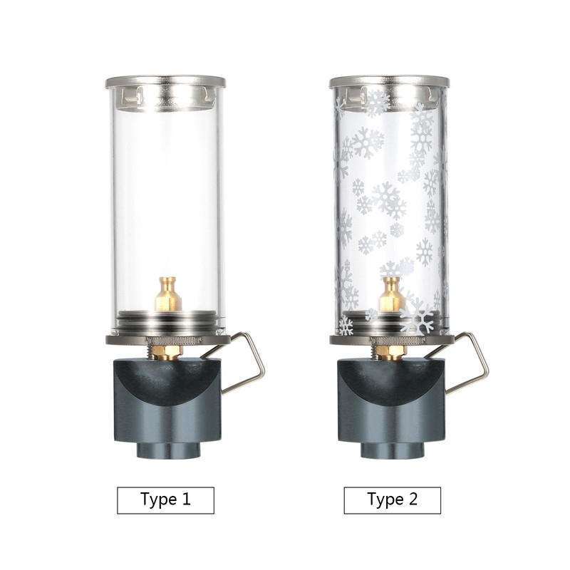 Portable Lamp Light Compact Butane Gas Light Lantern Outdoor Use