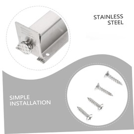 Operitacx Fuß Türschloss Stopper Türhalter Türstopp Tür Unterstützung Rostfreier Stahl Silver