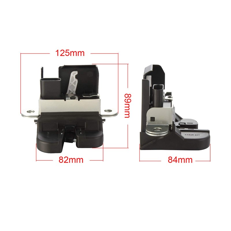 Oranges Autoparts 1K6827505D Rear Tailgate Boot Lock Fits for Golf