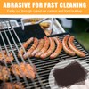 Reallnaive 400 Pack Griddle 4x5.5'' Screen Grill Cleaning Screens Pre-treated