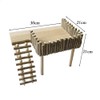 Cachpib Wooden Hamster Climbing Platform Wooden Stand Shelf for Hamsters