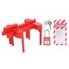 3PCS Set Ball Valve Lockout DN50‑DN100 PP Adjustable Ball Valve