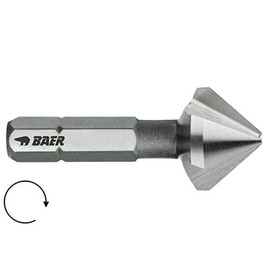 BAER HSSG 90° Bit Countersink 8.3 mm (for M 4) - for Cordless Screwdrivers - Countersink - Deburring - Countersink - Countersink