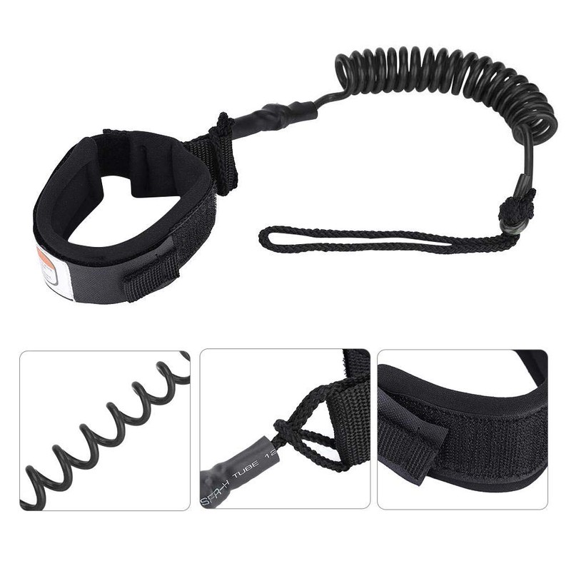 Surf Foot Rope Paddleboard Stand-Up 5 Feet, Rope Strap Wrapped