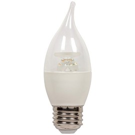 Westinghouse 3313900 Flame Tip CA13 Dimmable LED Energy Star Light Bulb with Medium Base, 7W, Warm White