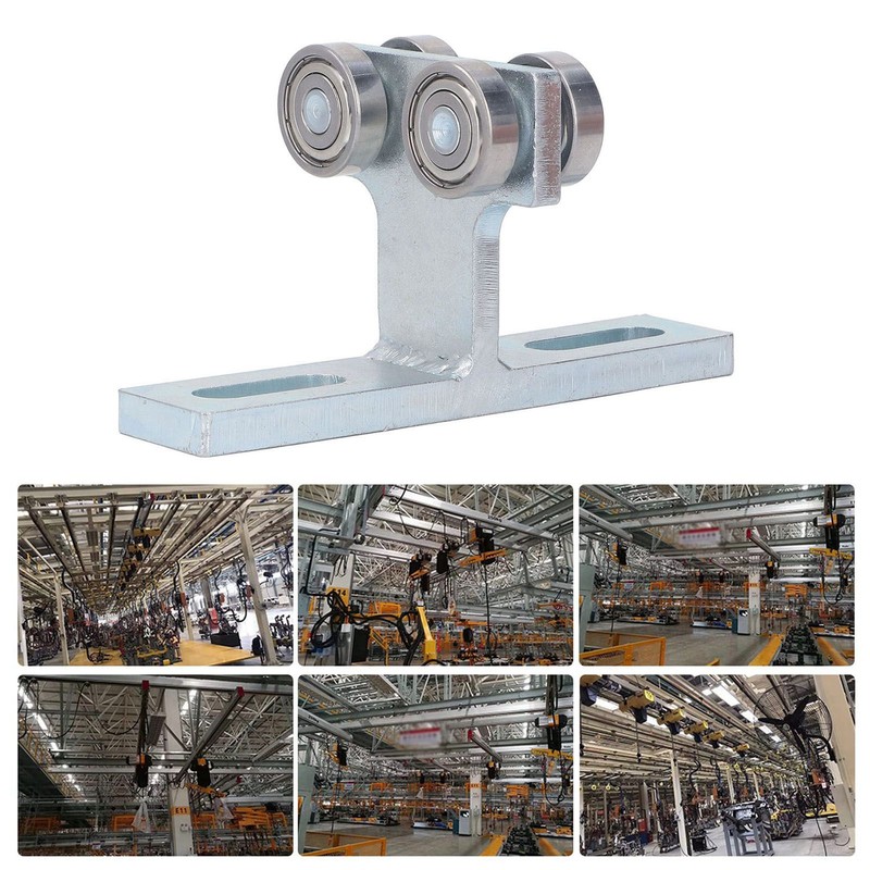 4 Wheel T Pulley Push Pull Rolling Bearing Roller T
