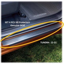 Toyota SET 4 PCS Sill Protectors Genuine OEM 2012-2021 Toyota Tundra Crew Max Door