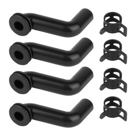 4Pcs Fuel Pump Vacuum Hose 793147 with Clamps, Compatible with Briggs & Stratton 401000 405000 406000 Engines, John Deere LA130–LA175 D110–D125, Husqvarna 2246 LS, Sears DYS 4500 Lawn Tractor